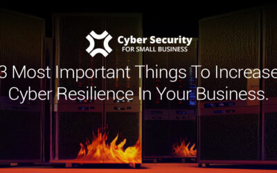 2 – The 3 most important things you can do to increase the cyber security in your small business.